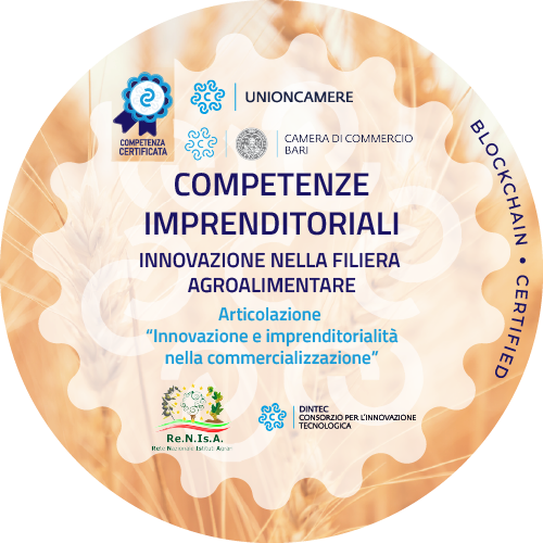 Competenze imprenditoriali. Innovazione nella filiera agroalimentare - Articolazione “Innovazione e imprenditorialità nella commercializzazione”